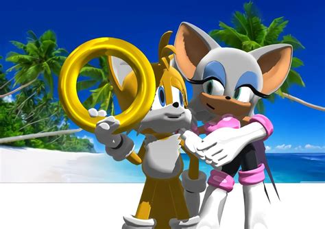 tails x rouge|tails x rouge beach.